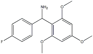 (4-fluorophenyl)(2,4,6-trimethoxyphenyl)methanamine,,结构式