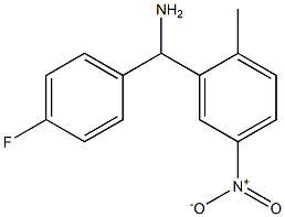 (4-fluorophenyl)(2-methyl-5-nitrophenyl)methanamine Structure