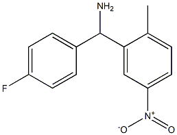 (4-fluorophenyl)(2-methyl-5-nitrophenyl)methanamine,,结构式