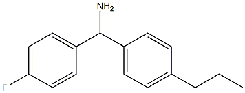 (4-fluorophenyl)(4-propylphenyl)methanamine 结构式