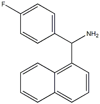 (4-fluorophenyl)(naphthalen-1-yl)methanamine,,结构式