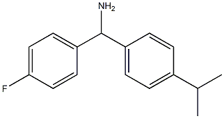 (4-fluorophenyl)[4-(propan-2-yl)phenyl]methanamine,,结构式