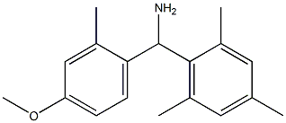 (4-methoxy-2-methylphenyl)(2,4,6-trimethylphenyl)methanamine Structure
