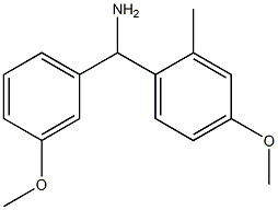 (4-methoxy-2-methylphenyl)(3-methoxyphenyl)methanamine Struktur