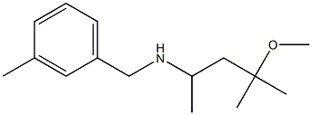 (4-methoxy-4-methylpentan-2-yl)[(3-methylphenyl)methyl]amine|