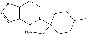 (4-methyl-1-{4H,5H,6H,7H-thieno[3,2-c]pyridin-5-yl}cyclohexyl)methanamine Struktur