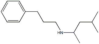 (4-methylpentan-2-yl)(3-phenylpropyl)amine,,结构式