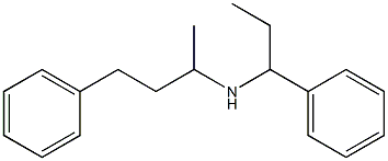 (4-phenylbutan-2-yl)(1-phenylpropyl)amine 化学構造式