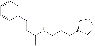 (4-phenylbutan-2-yl)[3-(pyrrolidin-1-yl)propyl]amine,,结构式