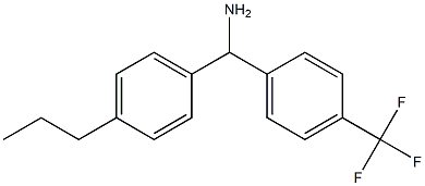 (4-propylphenyl)[4-(trifluoromethyl)phenyl]methanamine,,结构式