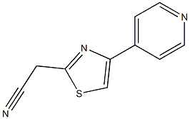 (4-pyridin-4-yl-1,3-thiazol-2-yl)acetonitrile 结构式