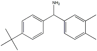 (4-tert-butylphenyl)(3,4-dimethylphenyl)methanamine Struktur