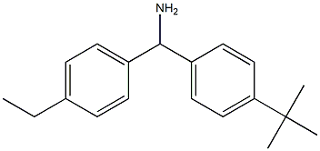 (4-tert-butylphenyl)(4-ethylphenyl)methanamine,,结构式