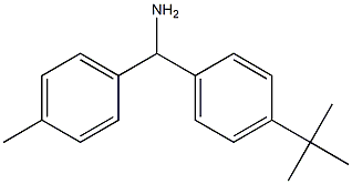 (4-tert-butylphenyl)(4-methylphenyl)methanamine Struktur
