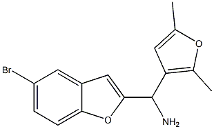 (5-bromo-1-benzofuran-2-yl)(2,5-dimethylfuran-3-yl)methanamine Structure