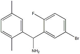 (5-bromo-2-fluorophenyl)(2,5-dimethylphenyl)methanamine 化学構造式