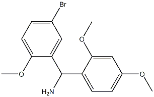 (5-bromo-2-methoxyphenyl)(2,4-dimethoxyphenyl)methanamine Structure