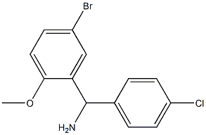 (5-bromo-2-methoxyphenyl)(4-chlorophenyl)methanamine 结构式