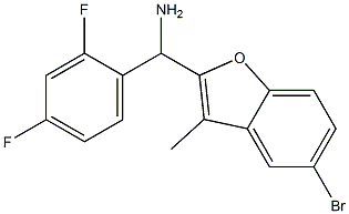 (5-bromo-3-methyl-1-benzofuran-2-yl)(2,4-difluorophenyl)methanamine