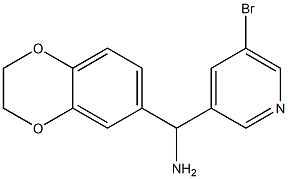 (5-bromopyridin-3-yl)(2,3-dihydro-1,4-benzodioxin-6-yl)methanamine