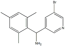 (5-bromopyridin-3-yl)(2,4,6-trimethylphenyl)methanamine Structure