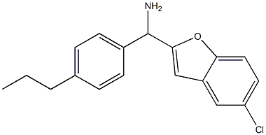 (5-chloro-1-benzofuran-2-yl)(4-propylphenyl)methanamine