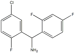 (5-chloro-2-fluorophenyl)(2,4-difluorophenyl)methanamine,,结构式