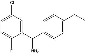 (5-chloro-2-fluorophenyl)(4-ethylphenyl)methanamine Structure