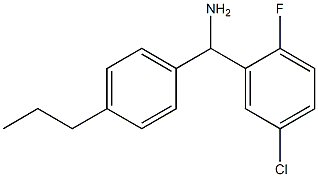 (5-chloro-2-fluorophenyl)(4-propylphenyl)methanamine Structure