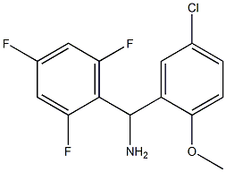 (5-chloro-2-methoxyphenyl)(2,4,6-trifluorophenyl)methanamine