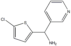 (5-chlorothiophen-2-yl)(pyridin-3-yl)methanamine 结构式