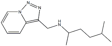 (5-methylhexan-2-yl)({[1,2,4]triazolo[3,4-a]pyridin-3-ylmethyl})amine,,结构式