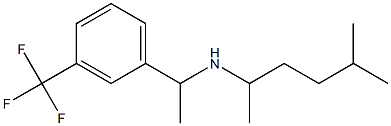 (5-methylhexan-2-yl)({1-[3-(trifluoromethyl)phenyl]ethyl})amine 化学構造式