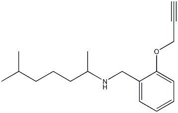 (6-methylheptan-2-yl)({[2-(prop-2-yn-1-yloxy)phenyl]methyl})amine Structure