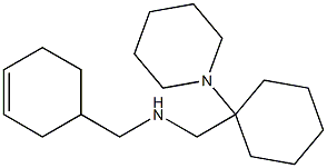 (cyclohex-3-en-1-ylmethyl)({[1-(piperidin-1-yl)cyclohexyl]methyl})amine Struktur