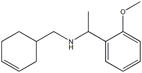 (cyclohex-3-en-1-ylmethyl)[1-(2-methoxyphenyl)ethyl]amine 化学構造式