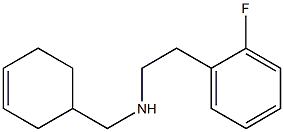 (cyclohex-3-en-1-ylmethyl)[2-(2-fluorophenyl)ethyl]amine Struktur