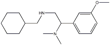 (cyclohexylmethyl)[2-(dimethylamino)-2-(3-methoxyphenyl)ethyl]amine Struktur