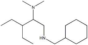 (cyclohexylmethyl)[2-(dimethylamino)-3-ethylpentyl]amine,,结构式