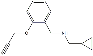 (cyclopropylmethyl)({[2-(prop-2-yn-1-yloxy)phenyl]methyl})amine Struktur