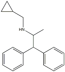 (cyclopropylmethyl)(1,1-diphenylpropan-2-yl)amine,,结构式