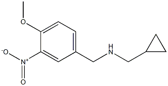 (cyclopropylmethyl)[(4-methoxy-3-nitrophenyl)methyl]amine,,结构式