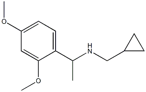 (cyclopropylmethyl)[1-(2,4-dimethoxyphenyl)ethyl]amine,,结构式