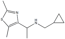 (cyclopropylmethyl)[1-(2,5-dimethyl-1,3-thiazol-4-yl)ethyl]amine,,结构式