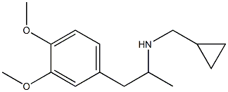 (cyclopropylmethyl)[1-(3,4-dimethoxyphenyl)propan-2-yl]amine Struktur