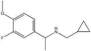 (cyclopropylmethyl)[1-(3-fluoro-4-methoxyphenyl)ethyl]amine,,结构式