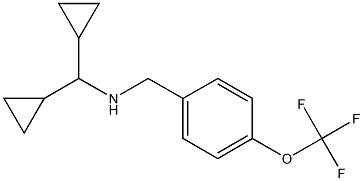 (dicyclopropylmethyl)({[4-(trifluoromethoxy)phenyl]methyl})amine Struktur