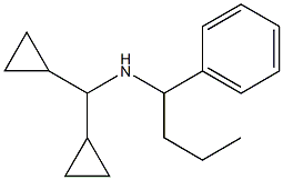 (dicyclopropylmethyl)(1-phenylbutyl)amine,,结构式
