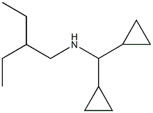 (dicyclopropylmethyl)(2-ethylbutyl)amine Struktur