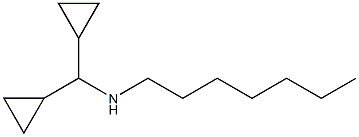 (dicyclopropylmethyl)(heptyl)amine,,结构式